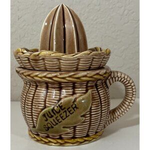 Vintage Tilso Brown Ceramic Juice Squeezer Made Japan 52 / 971 MCM Mid Century